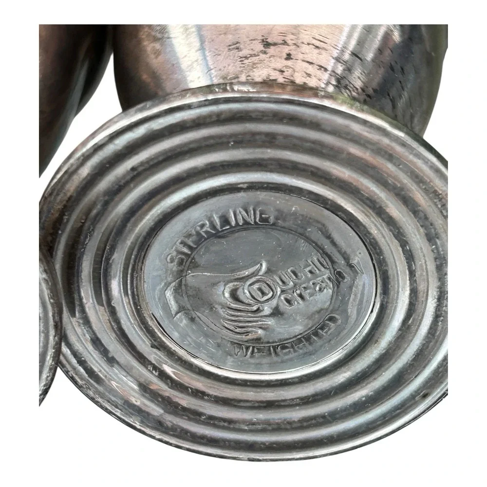 Vintage DUCHIN CREATION Sterling‎ Silver Salt & Pepper Shakers